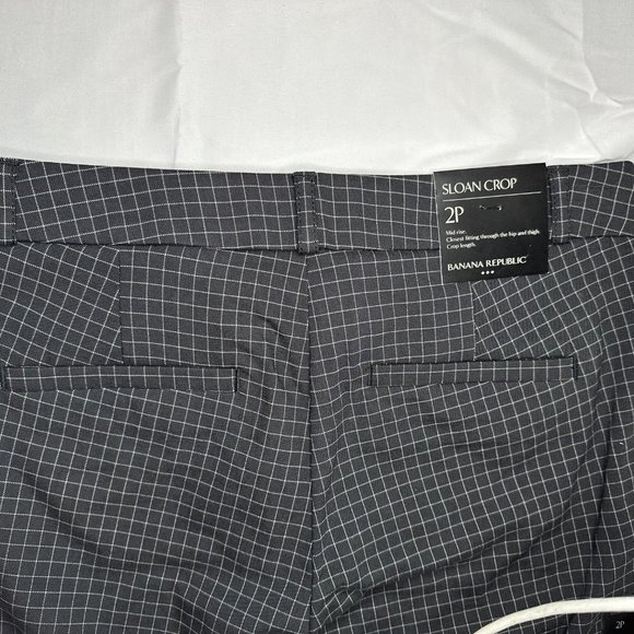 NWT Banana Republic Square Print Dress Pants - 2 - Picture 6 of 10